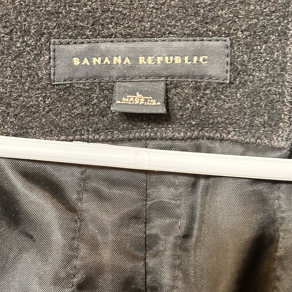 Men’s Banana Republic Wool Car coat, Charcoal Gray size L - Picture 4 of 5